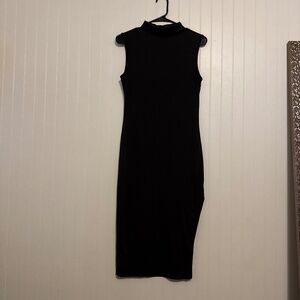 Midi mock neck dress